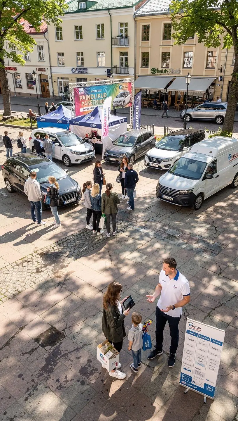 Ilmekas diagramm, mis näitab autopesu liikmete kasutamise sagedust ja ajaplaneeringut.